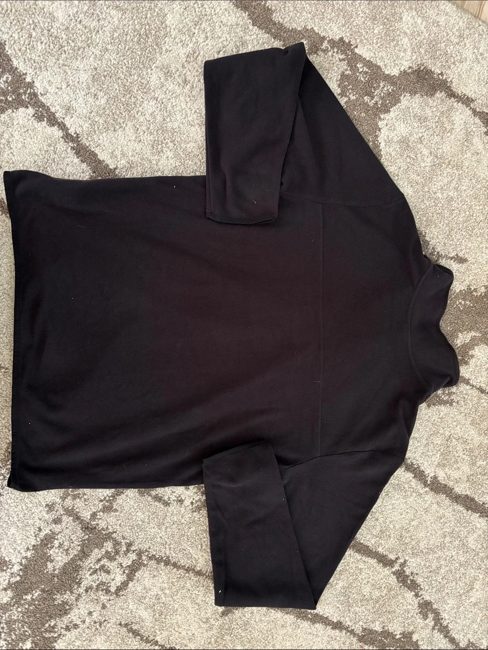 The North Face Tka 100 Glacier 1/4 Zip Fleece Black Jacket NWT